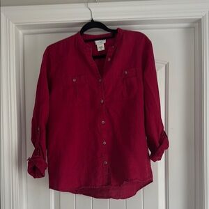 J. Crew Deep Red Casual Shirt
